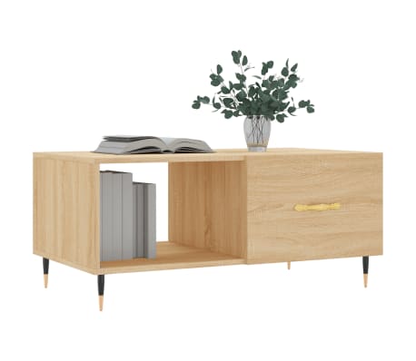 vidaXL kohvilaud, Sonoma tamm, 90x50x40 cm, tehispuit