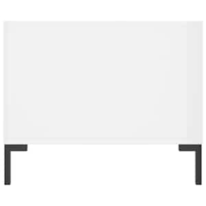 Konferenční stolek lesklý bílý 90 x 50 x 40 cm kompozitní dřevo - obrázek 7