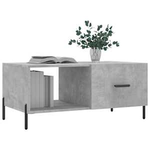 vidaXL Măsuță de cafea, gri beton, 90x50x40 cm, lemn prelucrat