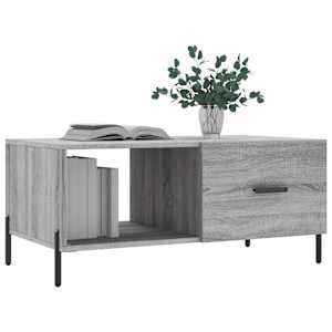 Konferenční stolek šedý sonoma 90 x 50 x 40 cm kompozitní dřevo - obrázek 3