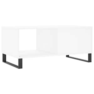 Konferenční stolek bílý 90 x 50 x 40 cm kompozitní dřevo - obrázek 8