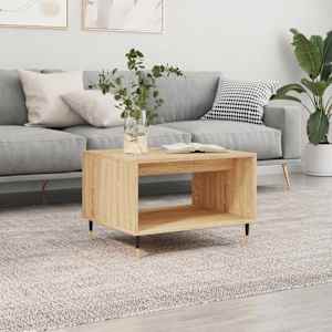 Klubska mizica sonoma hrast 60x50x40 cm inženirski les