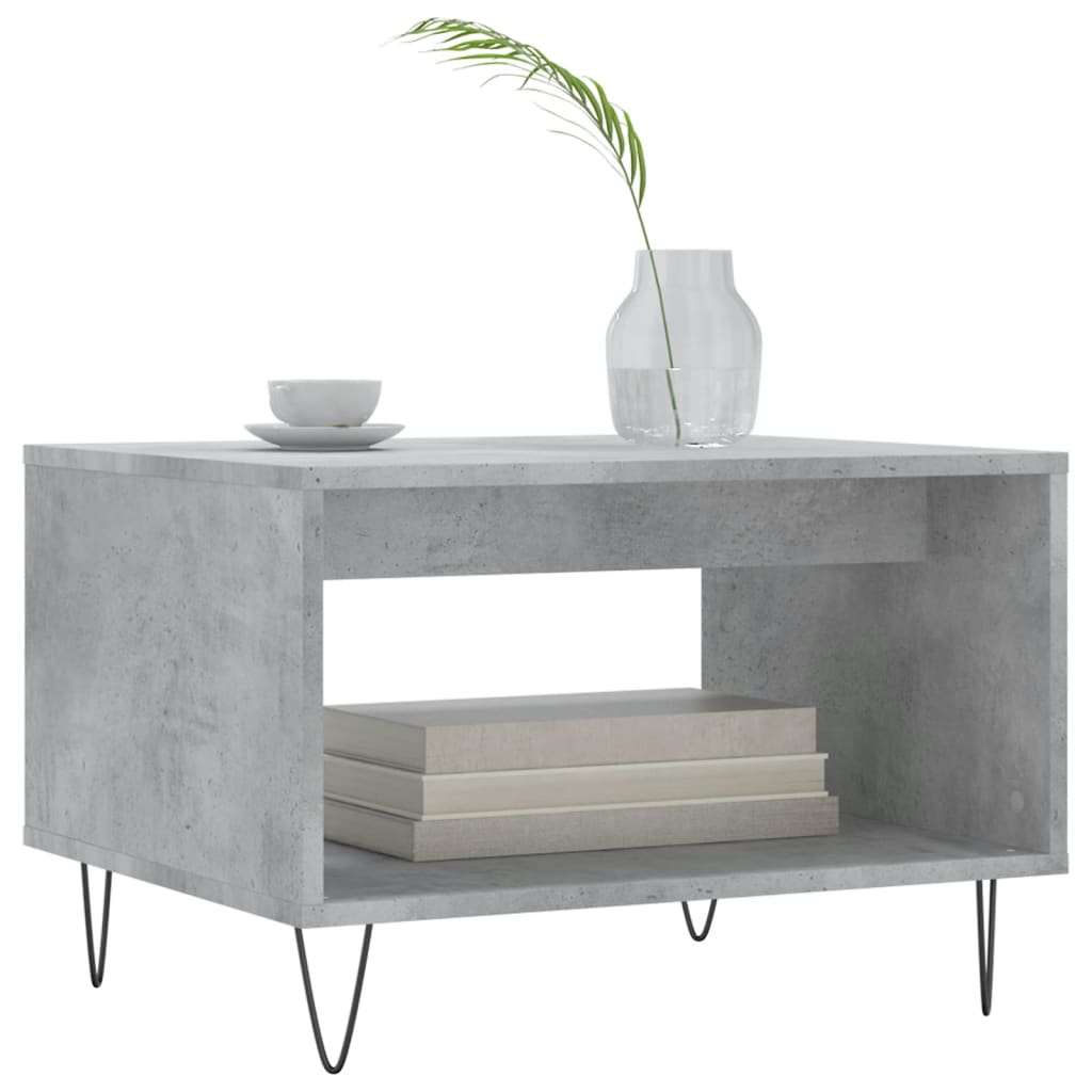 Thumbnail - vidaXL Couchtisch Betongrau 60x50x40 cm Holzwerkstoff