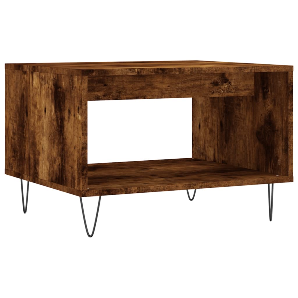 vidaXL Konferenční stolek kouřový dub 60 x 50 x 40 cm kompozitní dřevo