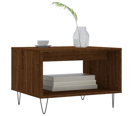 vidaXL Couchtisch Braun Eichen-Optik 60x50x40 cm Holzwerkstoff