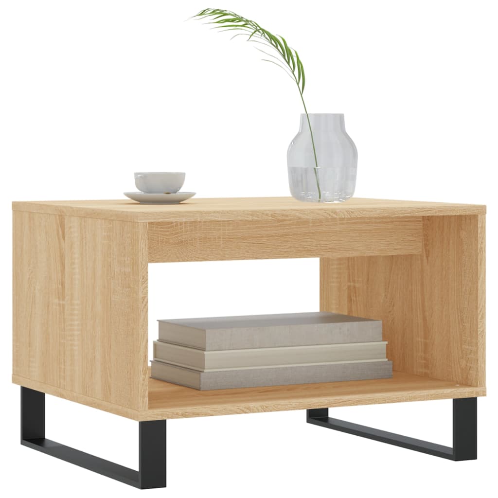 vidaXL Coffee Table Sonoma Oak 60x50x40 cm Engineered Wood