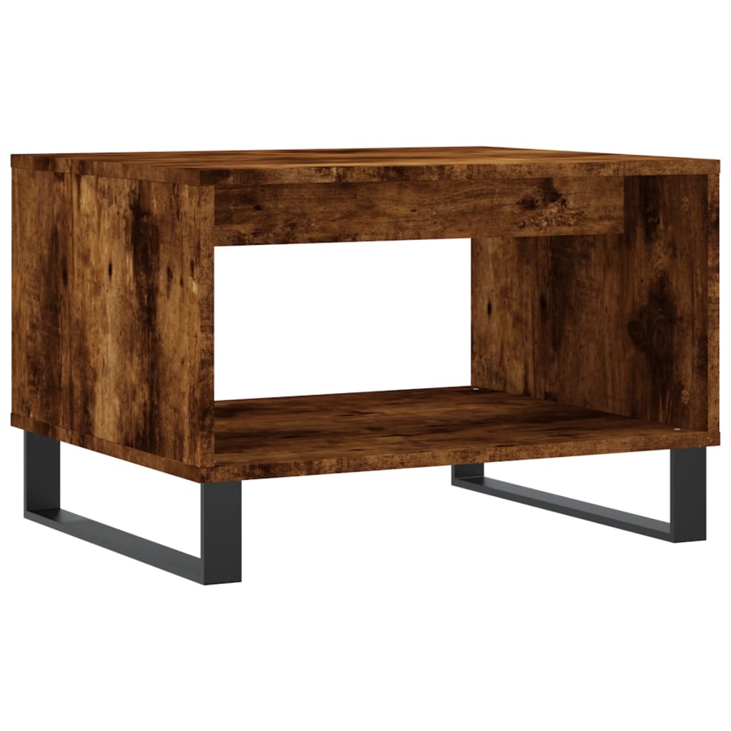 vidaXL Konferenční stolek kouřový dub 60 x 50 x 40 cm kompozitní dřevo