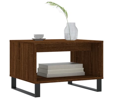 vidaXL Măsuță de cafea, stejar maro, 60x50x40 cm, lemn prelucrat