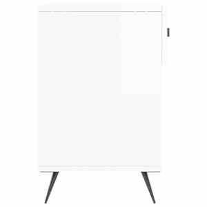 Botník bílý s vysokým leskem 102 x 35 x 55 cm kompozitní dřevo - obrázek 7