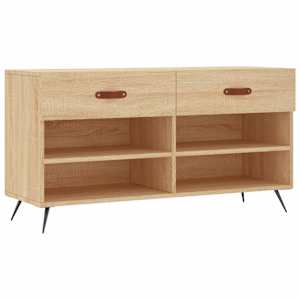 vidaXL jalatsipink, Sonoma tamm, 102 x 35 x 55 cm, tehispuit