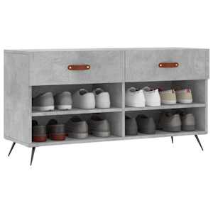 Botník betonově šedý 102 x 35 x 55 cm kompozitní dřevo - obrázek 3