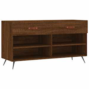 Botník hnědý dub 102 x 35 x 55 cm kompozitní dřevo - obrázek 2