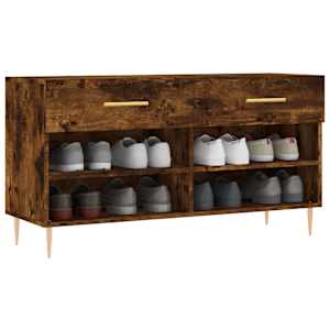 Botník kouřový dub 102 x 35 x 55 cm kompozitní dřevo - obrázek 3