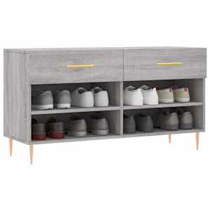 Botník šedý sonoma 102 x 35 x 55 cm kompozitní dřevo - obrázek 3