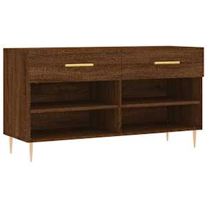 Botník hnědý dub 102 x 35 x 55 cm kompozitní dřevo - obrázek 2