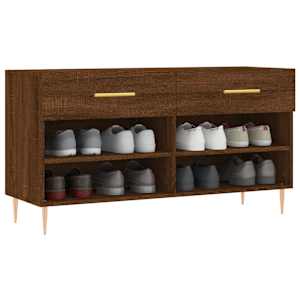 Botník hnědý dub 102 x 35 x 55 cm kompozitní dřevo - obrázek 3
