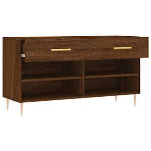 Botník hnědý dub 102 x 35 x 55 cm kompozitní dřevo - obrázek 5