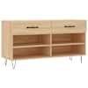 vidaXL jalatsipink, Sonoma tamm, 102 x 35 x 55 cm, tehispuit