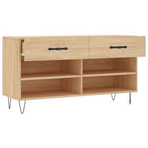 Botník dub sonoma 102 x 35 x 55 cm kompozitní dřevo - obrázek 5