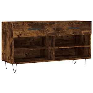 vidaXL jalatsipink, suitsutatud tamm, 102 x 35 x 55 cm, tehispuit