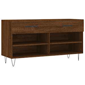 Botník hnědý dub 102 x 35 x 55 cm kompozitní dřevo - obrázek 2