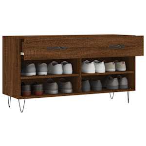 Botník hnědý dub 102 x 35 x 55 cm kompozitní dřevo - obrázek 4