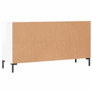 Botník bílý s vysokým leskem 102 x 35 x 55 cm kompozitní dřevo - obrázek 8