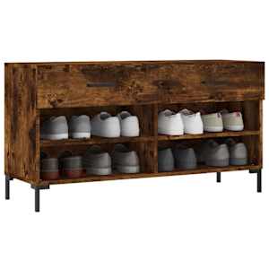 Botník kouřový dub 102 x 35 x 55 cm kompozitní dřevo - obrázek 3