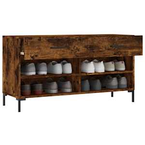 Botník kouřový dub 102 x 35 x 55 cm kompozitní dřevo - obrázek 4
