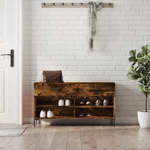 Botník kouřový dub 102 x 35 x 55 cm kompozitní dřevo - obrázek 1