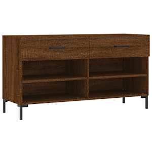 Botník hnědý dub 102 x 35 x 55 cm kompozitní dřevo - obrázek 2
