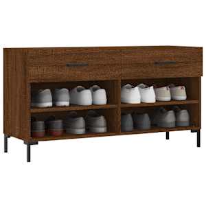Botník hnědý dub 102 x 35 x 55 cm kompozitní dřevo - obrázek 3