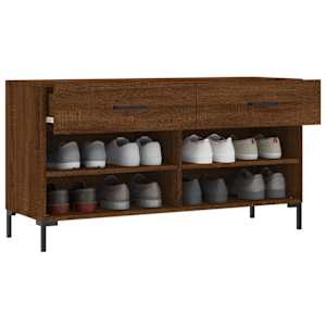 Botník hnědý dub 102 x 35 x 55 cm kompozitní dřevo - obrázek 4