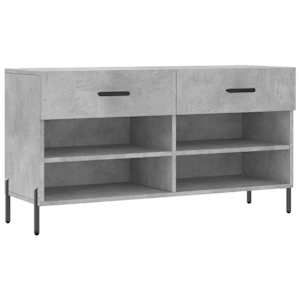 Botník betonově šedý 102 x 35 x 55 cm kompozitní dřevo - obrázek 2