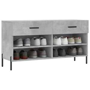 Botník betonově šedý 102 x 35 x 55 cm kompozitní dřevo - obrázek 3