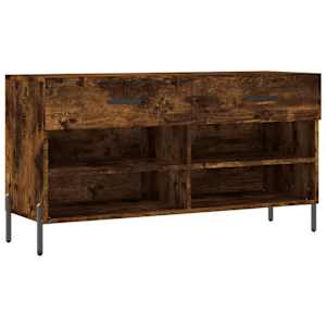 vidaXL jalatsipink, suitsutatud tamm, 102 x 35 x 55 cm, tehispuit