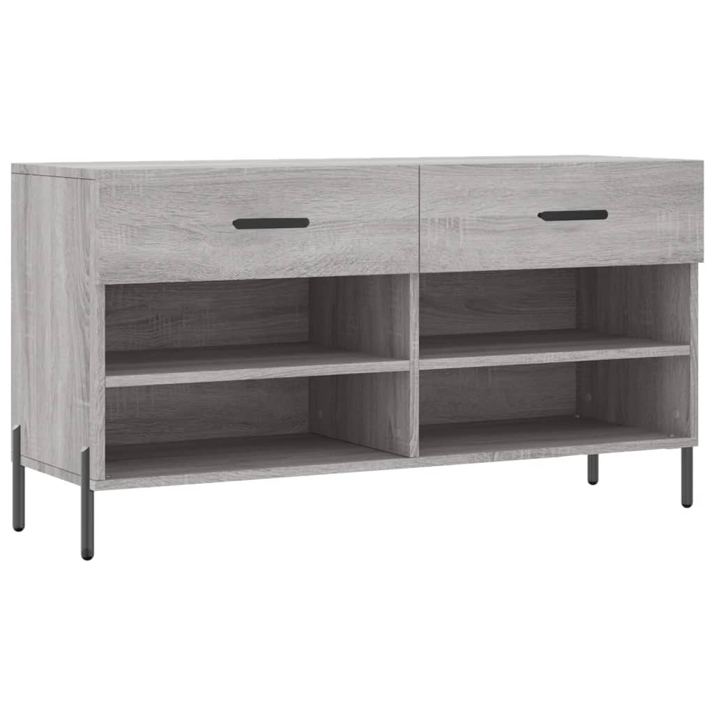vidaXL Botník šedý sonoma 102 x 35 x 55 cm kompozitní dřevo