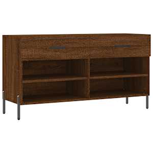 vidaXL jalatsipink, pruun tamm, 102 x 35 x 55 cm, tehispuit