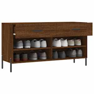 Botník hnědý dub 102 x 35 x 55 cm kompozitní dřevo - obrázek 4