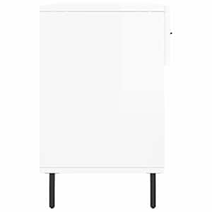 Botník bílý s vysokým leskem 102 x 35 x 55 cm kompozitní dřevo - obrázek 7