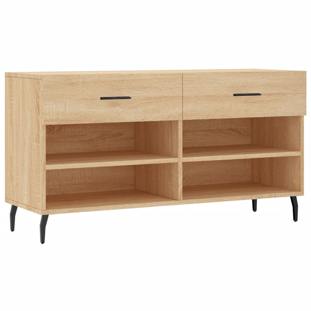 vidaXL Botník dub sonoma 102 x 35 x 55 cm kompozitní dřevo
