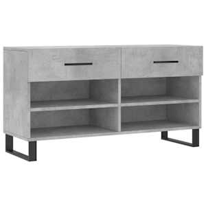 Botník betonově šedý 102 x 35 x 55 cm kompozitní dřevo - obrázek 2