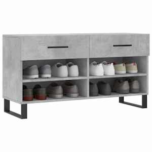 Botník betonově šedý 102 x 35 x 55 cm kompozitní dřevo - obrázek 3