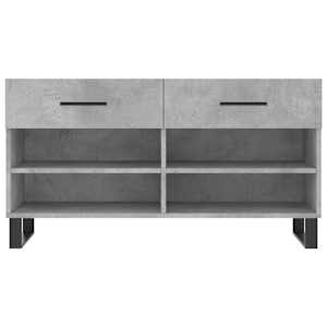 Botník betonově šedý 102 x 35 x 55 cm kompozitní dřevo - obrázek 6