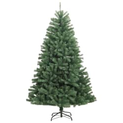 vidaXL &Aacute;rbol de Navidad artificial con bisagras y soporte verde 180 cm