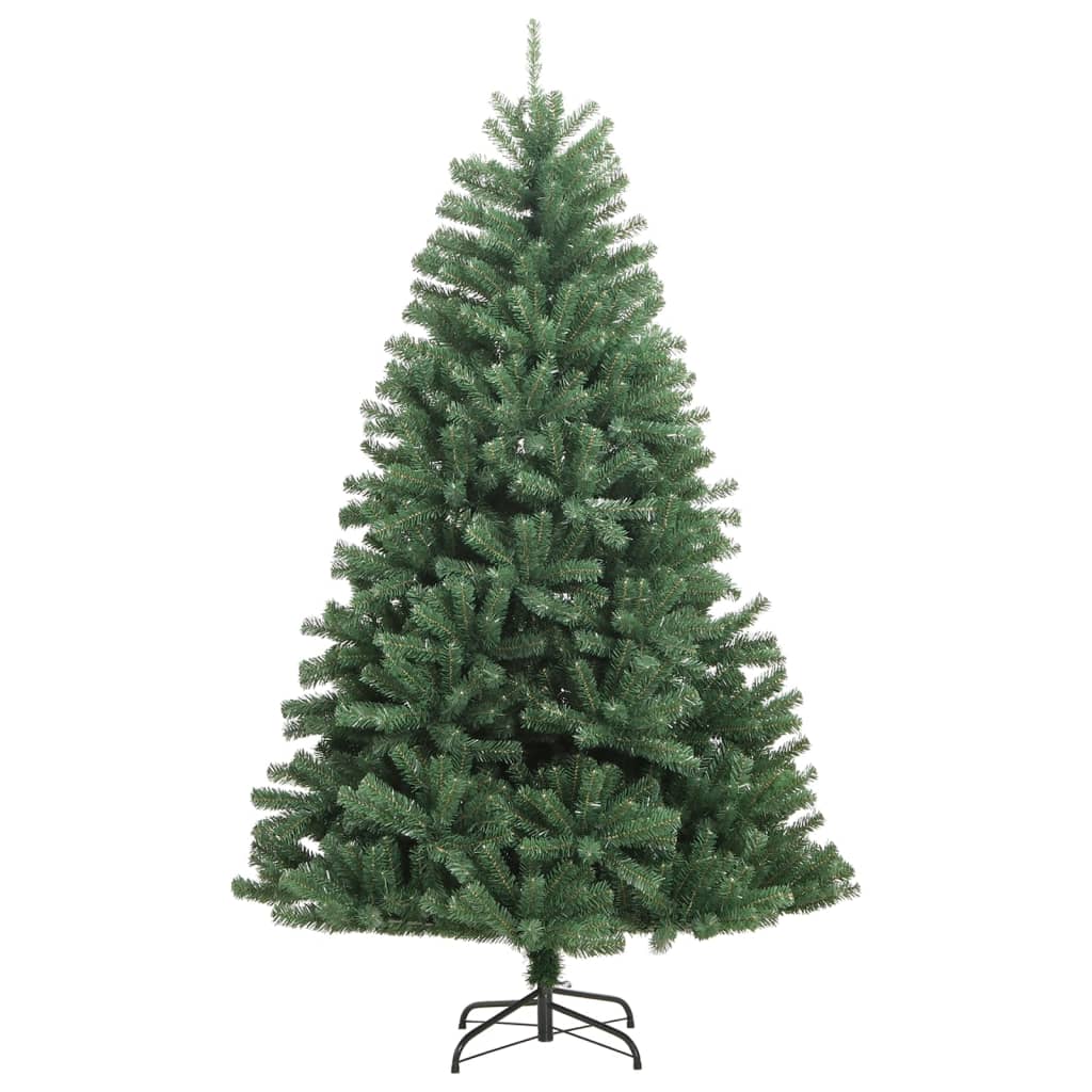 vidaXL Kunstkerstboom met scharnieren en standaard 300 cm groen afbeelding