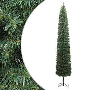 Úzký vánoční stromek se stojanem 270 cm PVC - obrázek 1