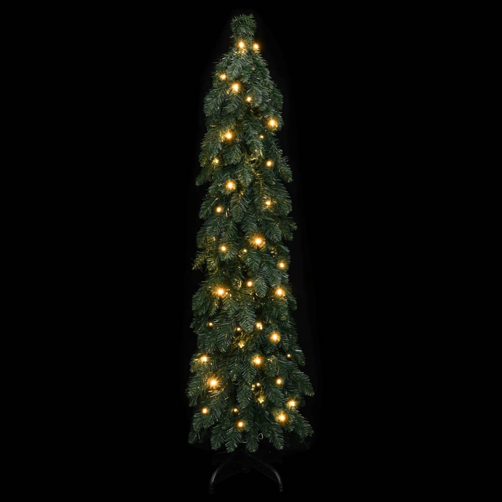 vidaXL Brad de Crăciun artificial pre-iluminat cu 60 LED-uri, 120 cm