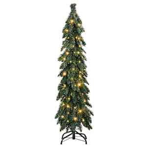 Umělý vánoční stromek s LED osvětlením 80 LED 150 cm - obrázek 3