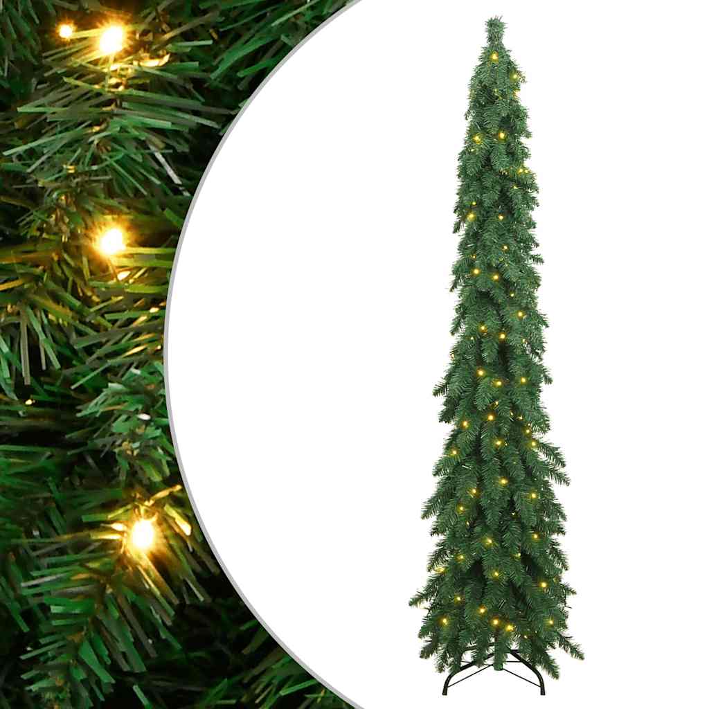 vidaXL Künstlicher Weihnachtsbaum mit Beleuchtung 100 LEDs 180 cm